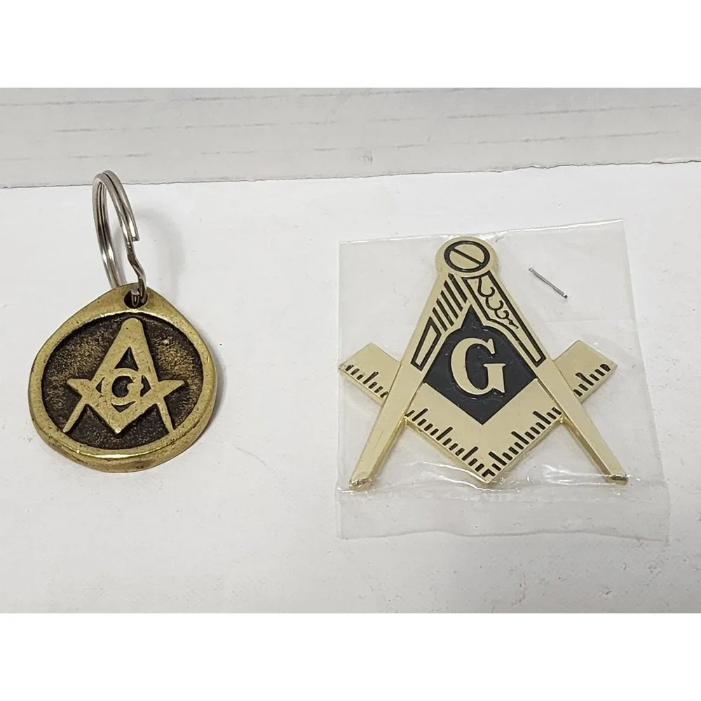 Antique 1894 Made A Mason Token Engraved Harmony Lodge No. 17 Walter G. Gleason